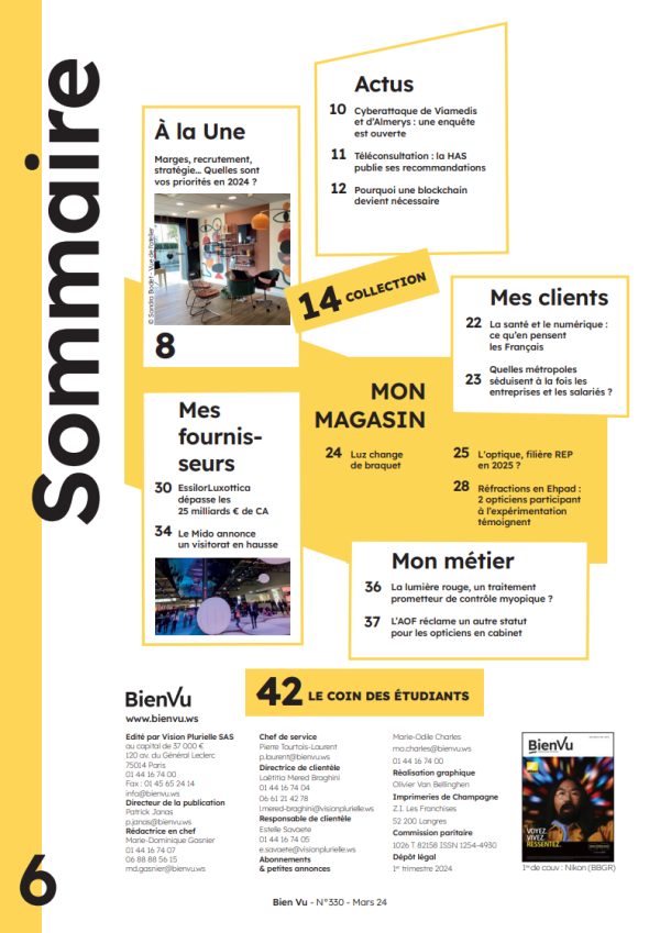 Bien Vu N°330 - Mars 2024 - Sommaire