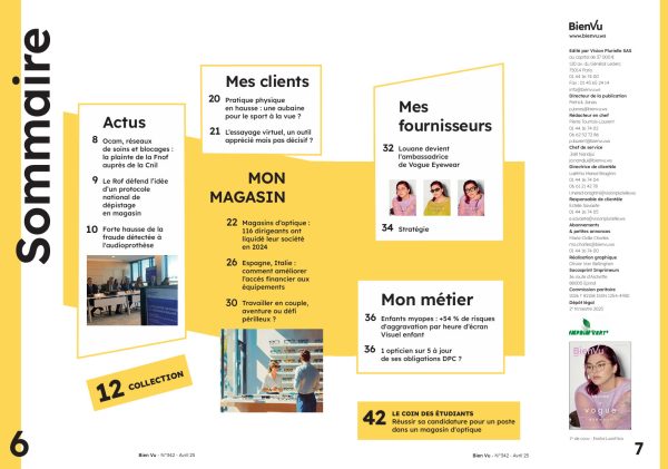 Bien Vu N°342 - Avril 2025 - Sommaire