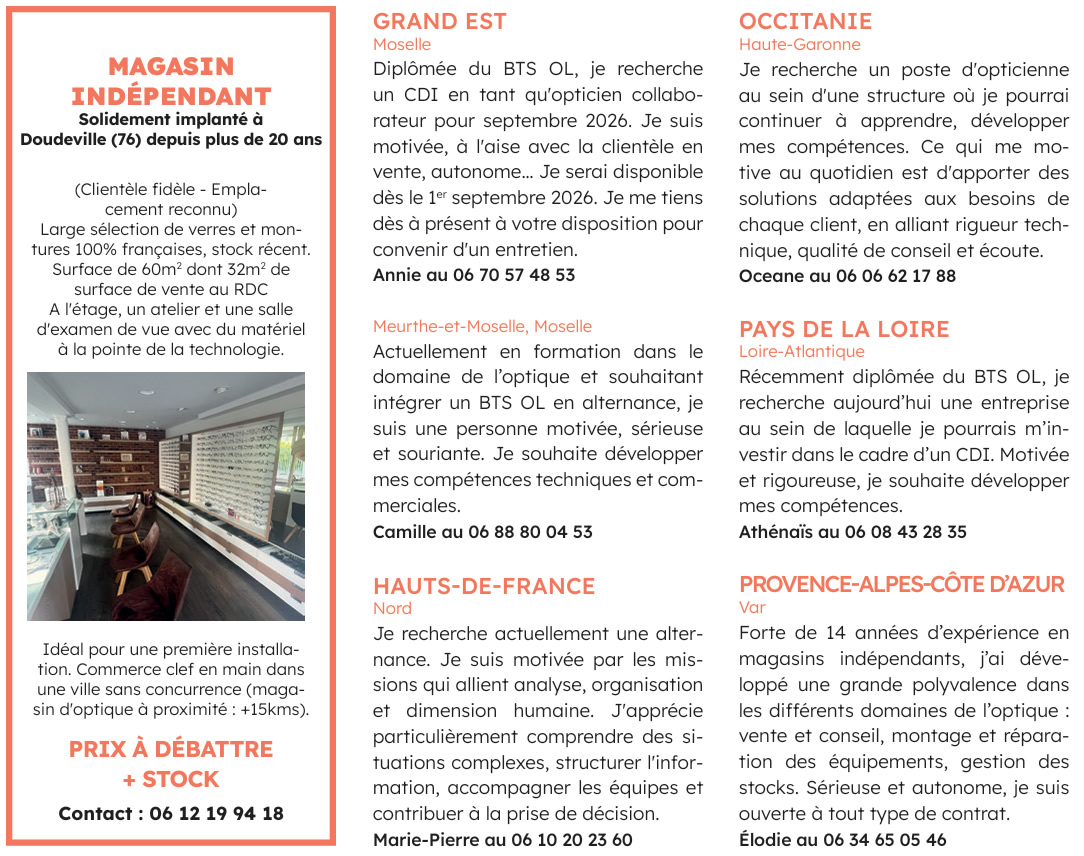 BV 357 - Annonces